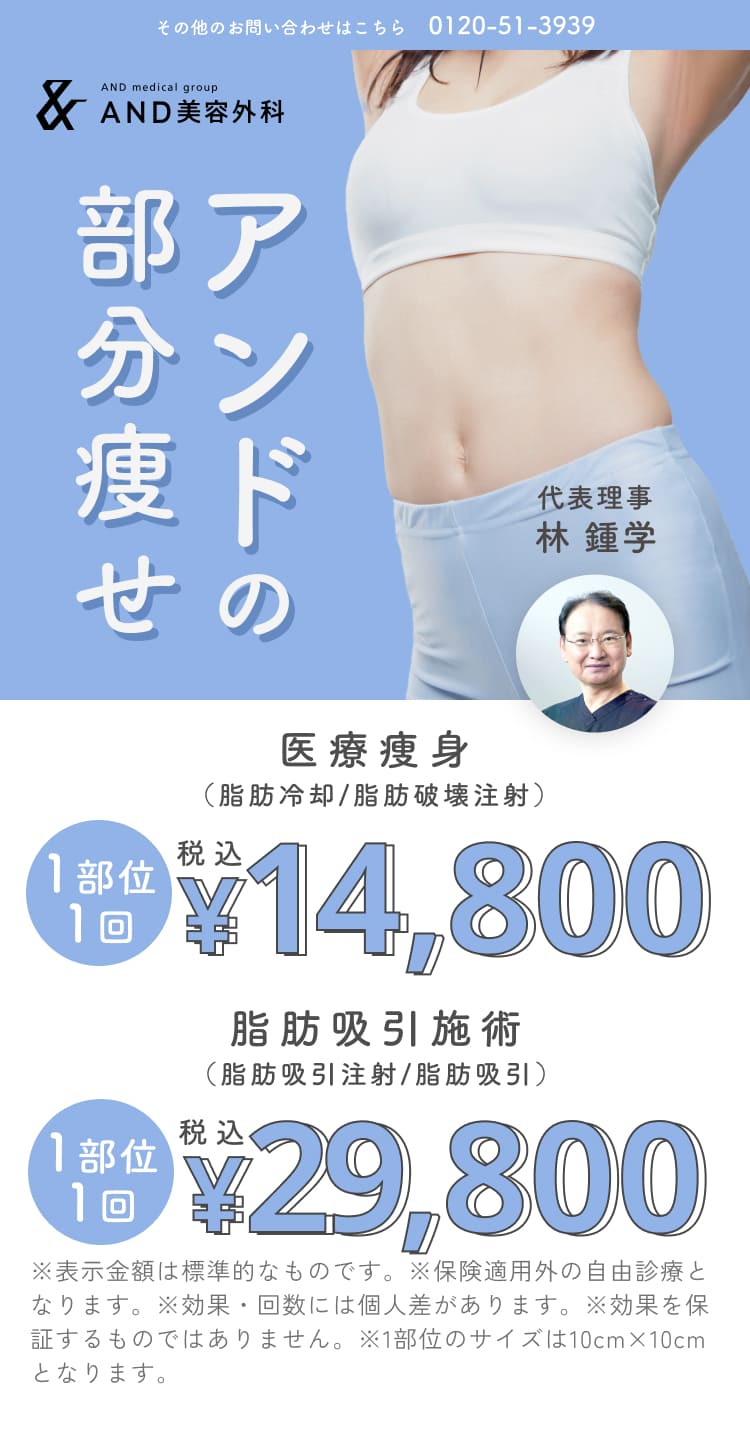 アンドの部分痩せ